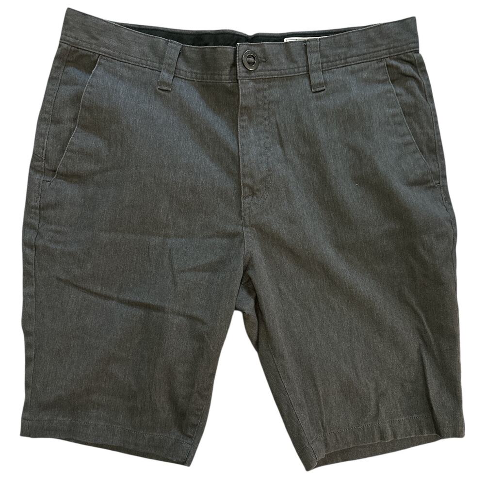 Volcom‎ Chino Shorts Mens 34 Charcoal Frickin Modern Fit A0911601 Stretch